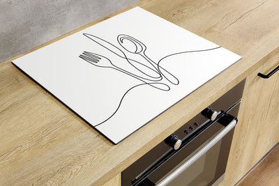 Herdabdeckplatte - Besteck Kunst
