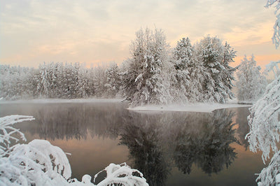 Herdabdeckplatte - Gefrorener See