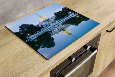 Herdabdeckplatte - Kapitol mit Spiegelbild