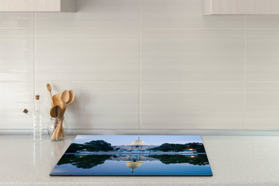 Herdabdeckplatte - Kapitol mit Spiegelbild