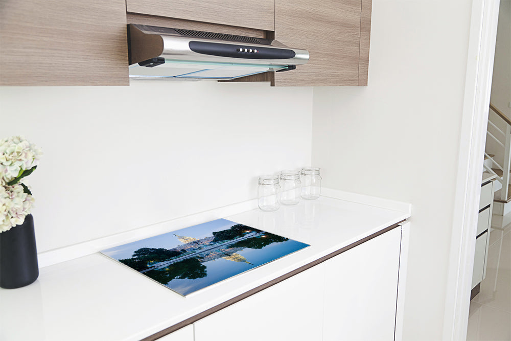 Herdabdeckplatte - Kapitol mit Spiegelbild