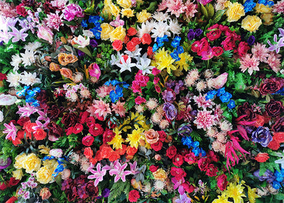 Herdabdeckplatte - Farbenfrohe Blumen