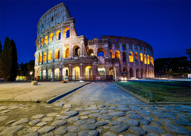 Herdabdeckplatte - Colosseum nachts