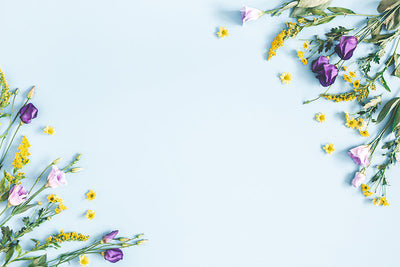Herdabdeckplatte - Kleine Blumen