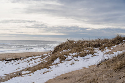 Herdabdeckplatte - Gefrorener Strand