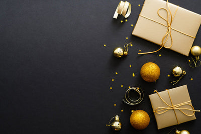 Herdabdeckplatte - Goldene Weihnachten
