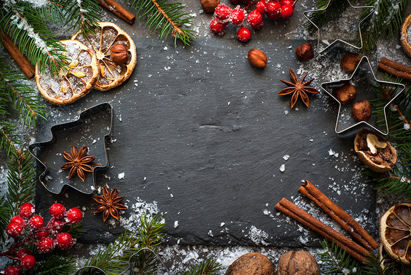 Herdabdeckplatte - Weihnachtszutaten