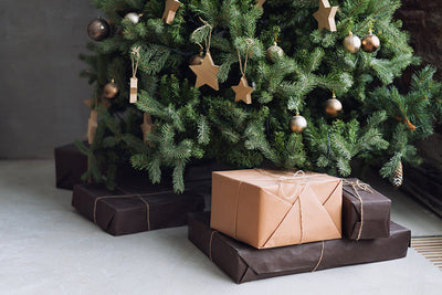 Herdabdeckplatte - Weihnachtsbaum mit Geschenken