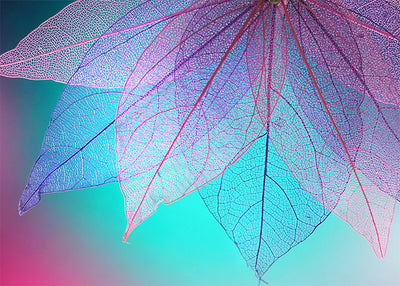 Herdabdeckplatte - Buntes abstraktes Blatt
