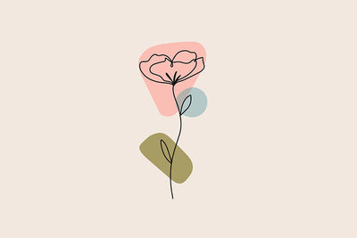 Herdabdeckplatte - Rosa Gesicht