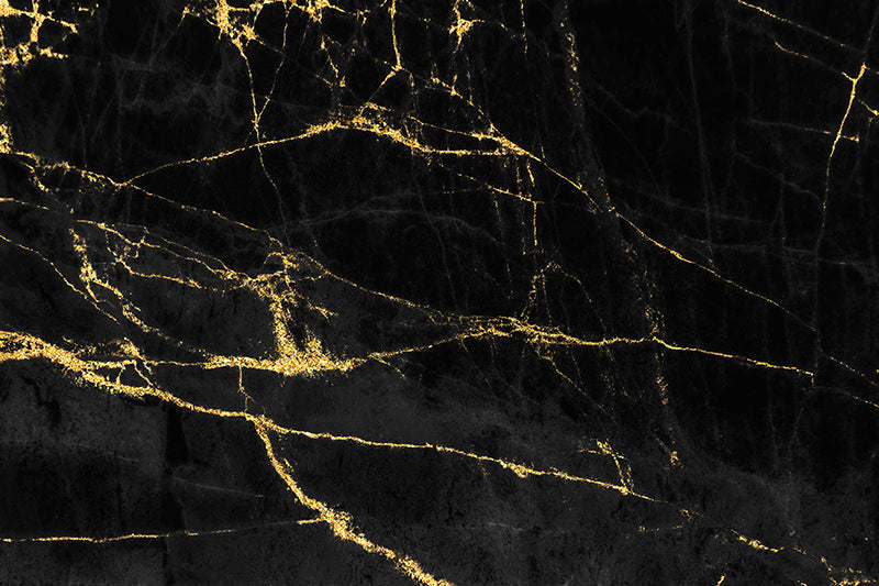 Spritzschutz Marmor Schwarz Gold