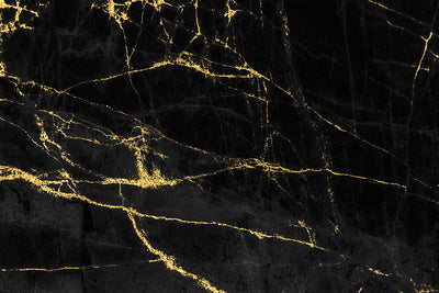 Spritzschutz Marmor Schwarz Gold