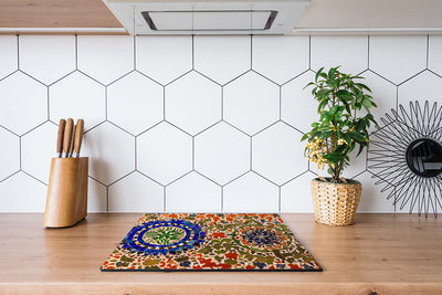 Herdabdeckplatte - Marokkanische Mosaikkreise