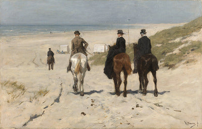 Spritzschutz Morgenausritt am Strand