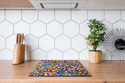 Herdabdeckplatte - Mosaik
