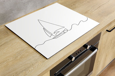 Herdabdeckplatte - Sailboat Art
