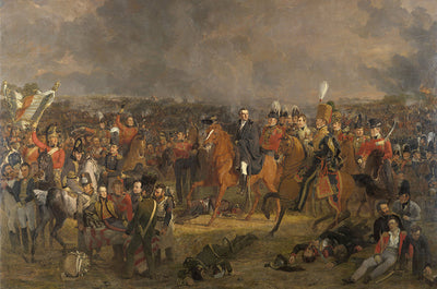 Herdabdeckplatte - Schlacht von Waterloo