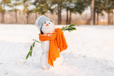 Herdabdeckplatte - Schneemann
