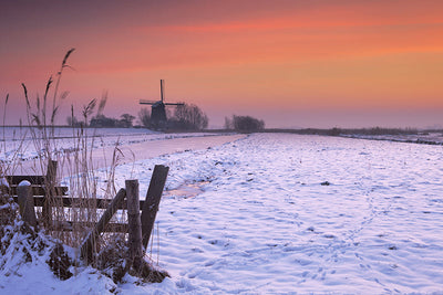 Herdabdeckplatte - Schnee mit Eis
