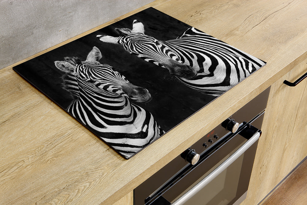Herdabdeckplatte - Schwarzer Zebra
