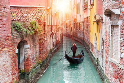 Herdabdeckplatte - Venezianische Gondel