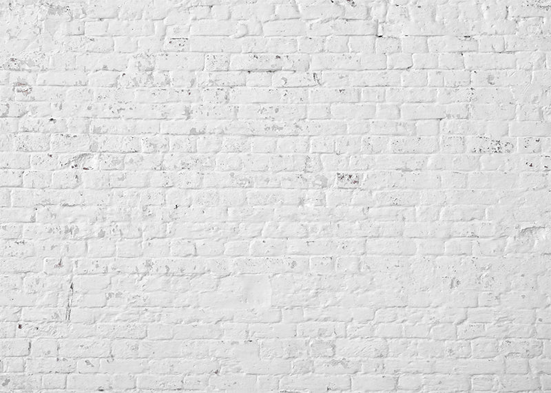 Herdabdeckplatte  - Weiße Steinmauer